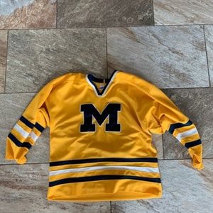Vintage Michigan Hockey Jersey L